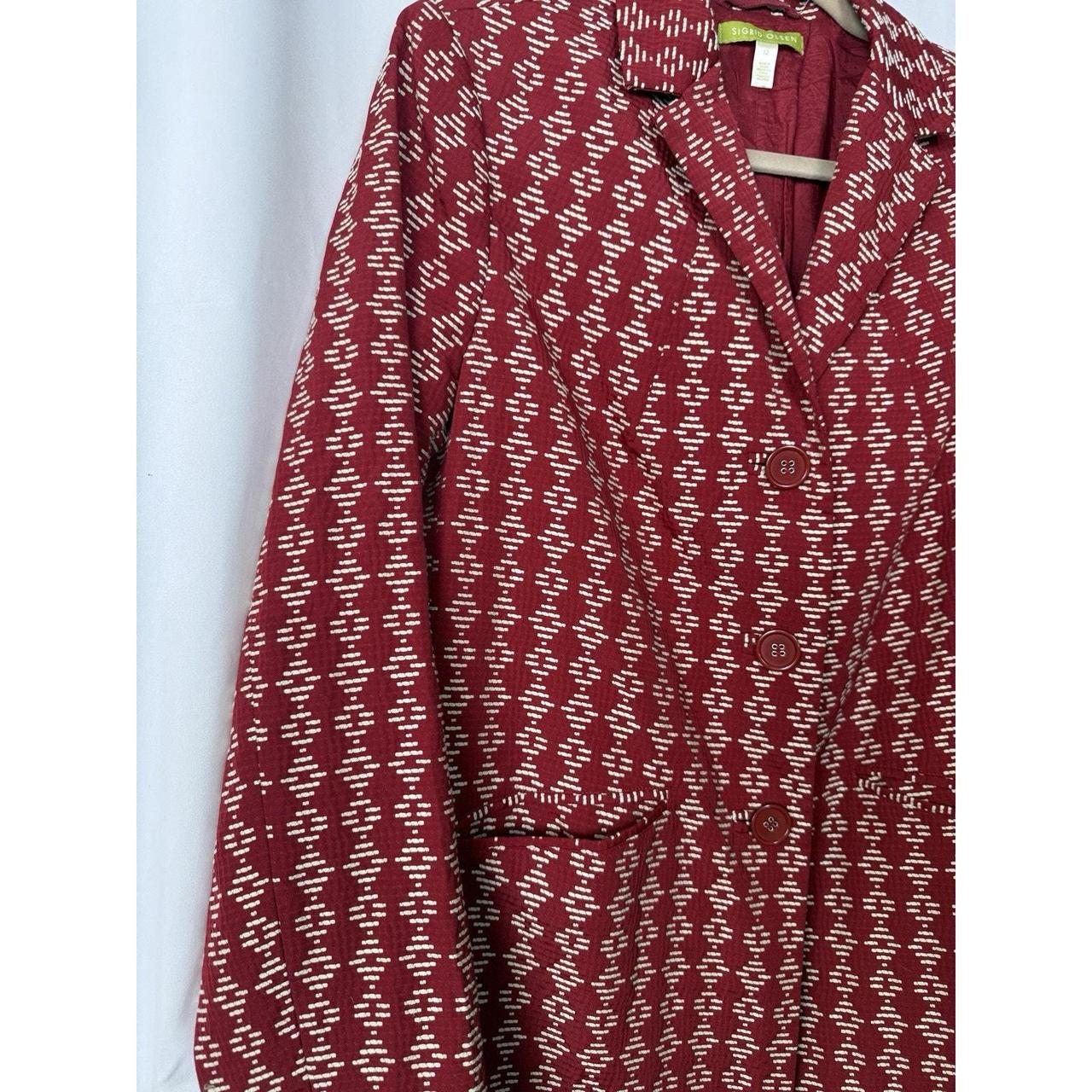 Preloved Women's Jacket - Red - 12 – Sigrid Olsen… - image 4