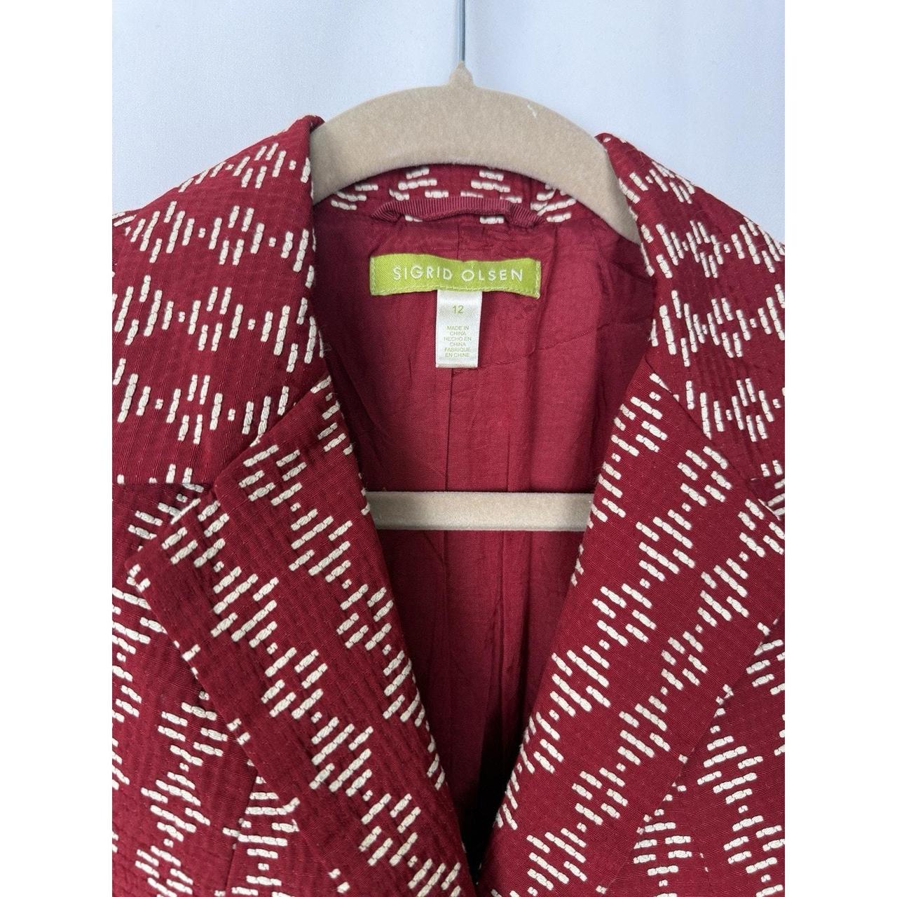 Preloved Women's Jacket - Red - 12 – Sigrid Olsen… - image 2