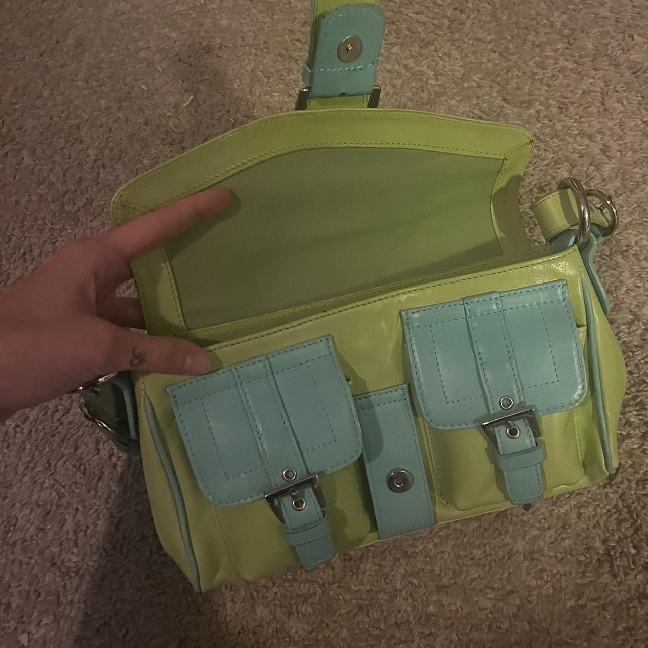 Current Seen Women's Green and Blue Bag (2)