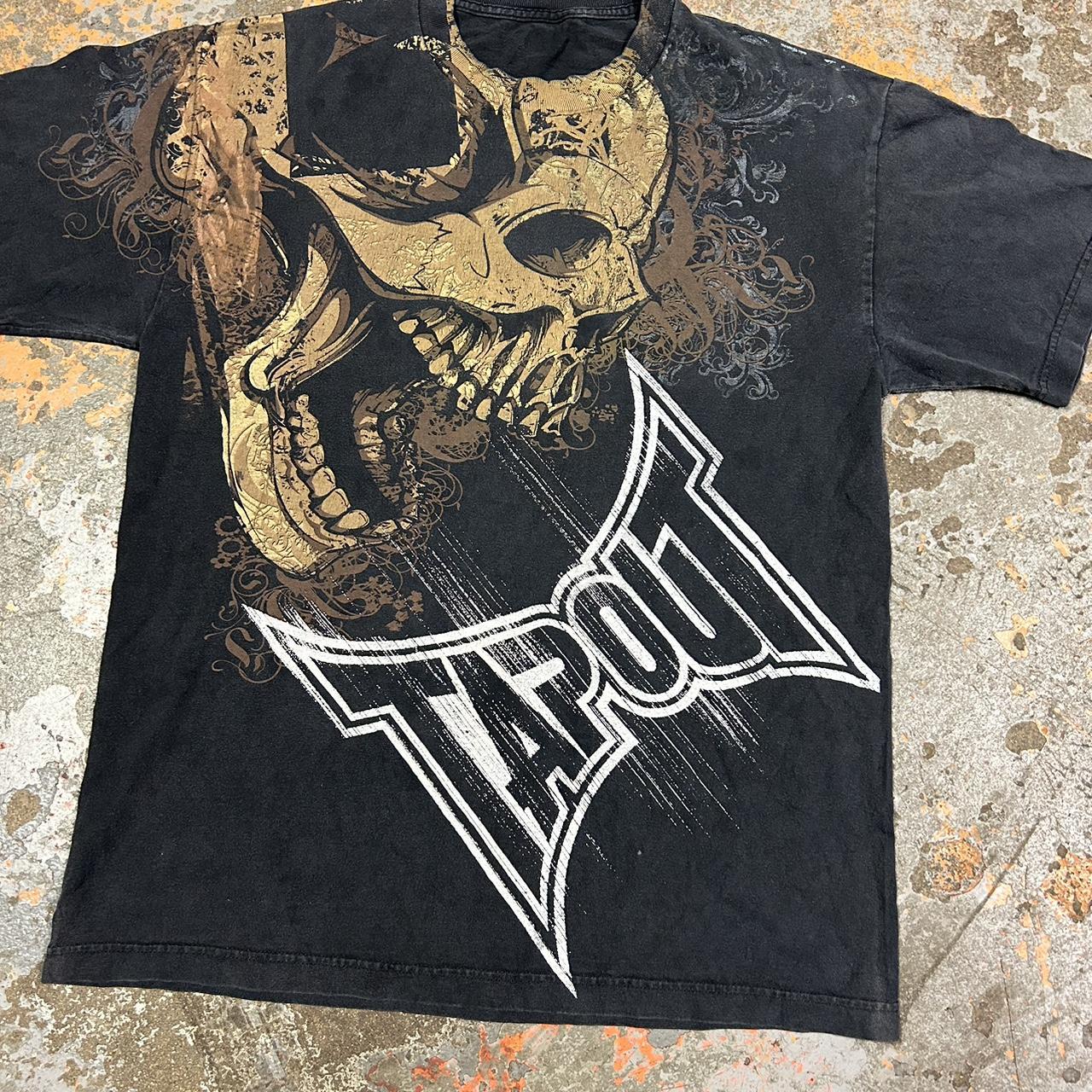 Vintage Tapout T Shirt Y2K Skulls Grunge Affliction... - Depop