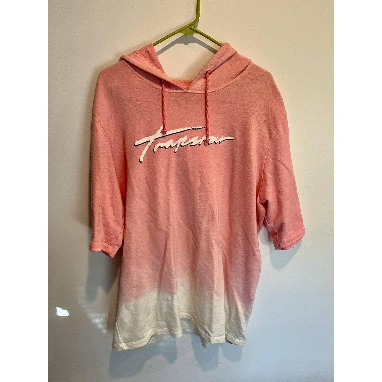 Trapstar Short Sleeve Hoodie Pink XL Extra... Depop