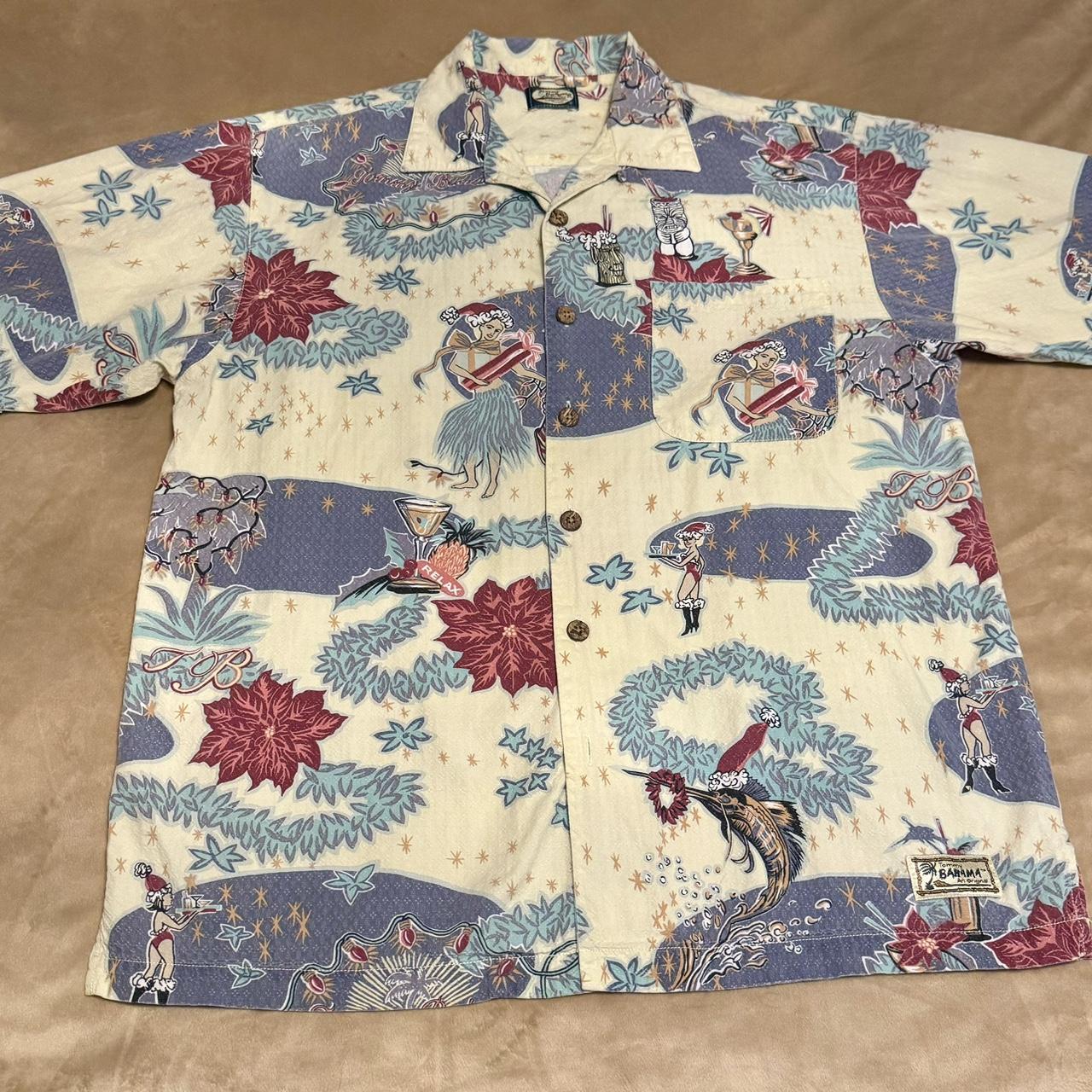 Tommy bahama mens christmas on sale shirt