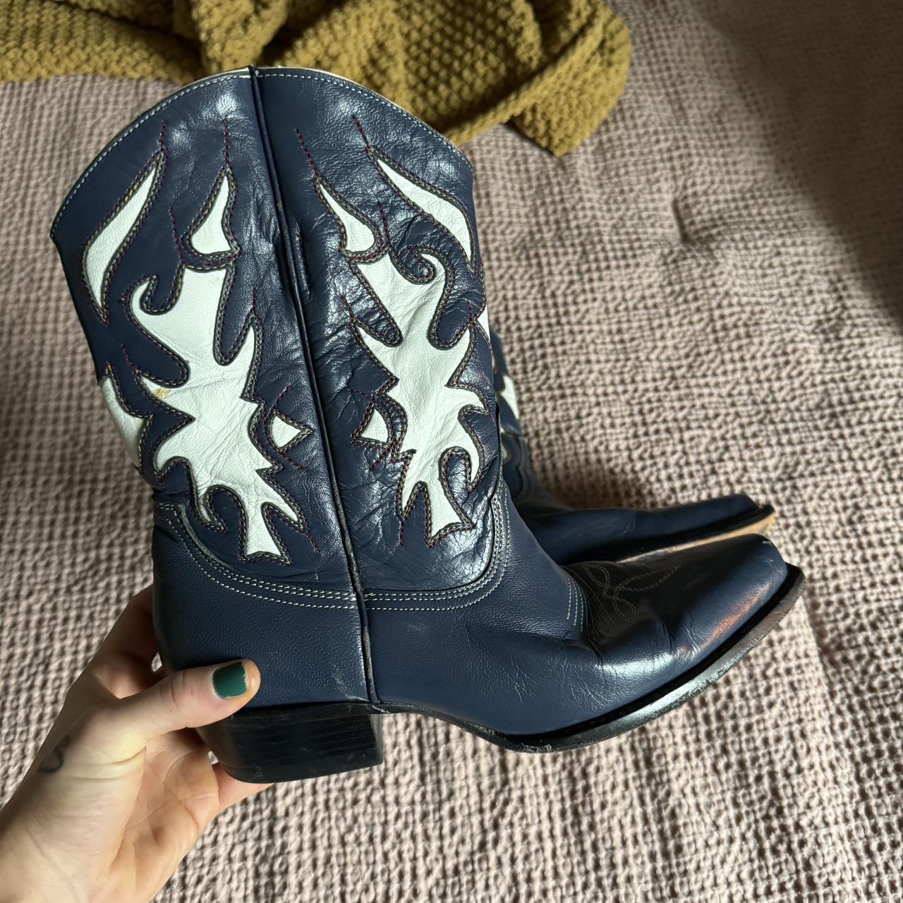 navy cowgirl boots