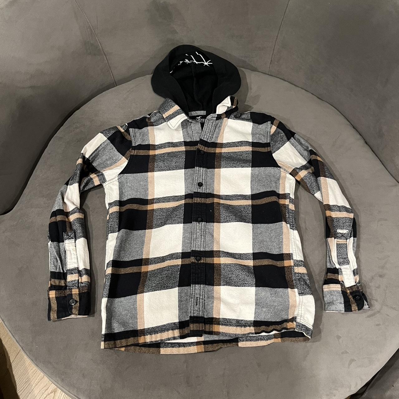 Hollister deals flannel hoodie