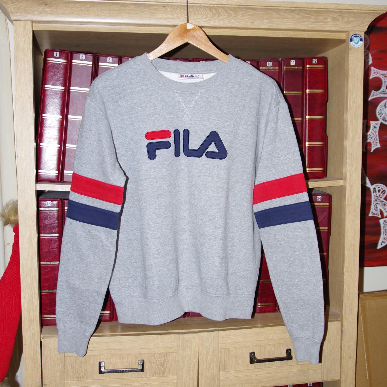 Fila Vintage Crew Neck Jumper UK Large. Jumper is... - Depop