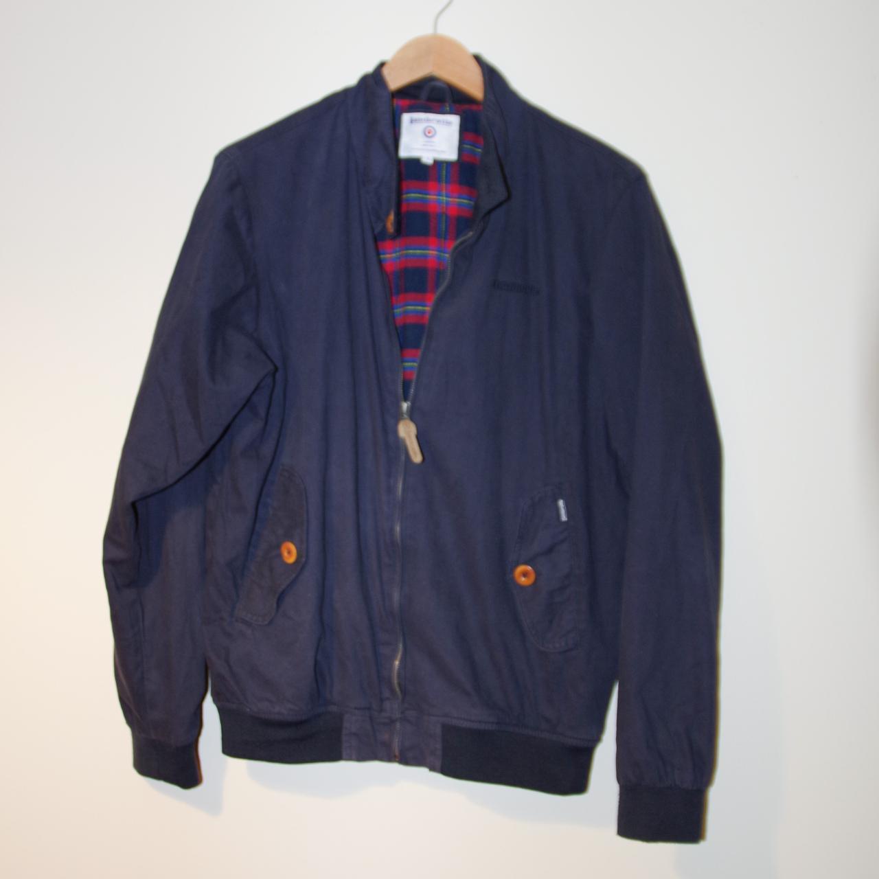 Lambretta Zip-up Harrington Jacket Navy UK Men's... - Depop