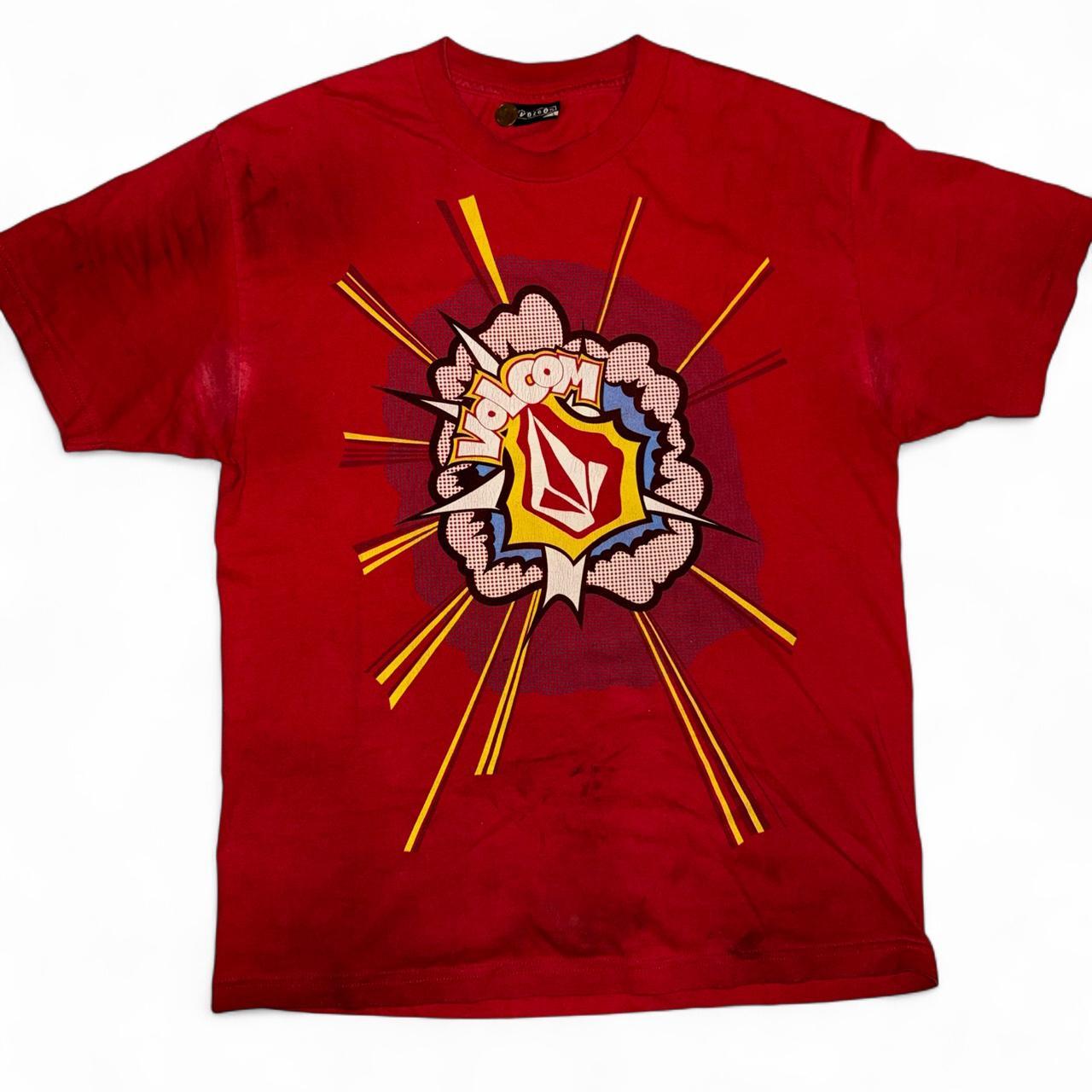 Volcom Men's T-shirt - Red/Multi - M – Volcom t s… - image 1