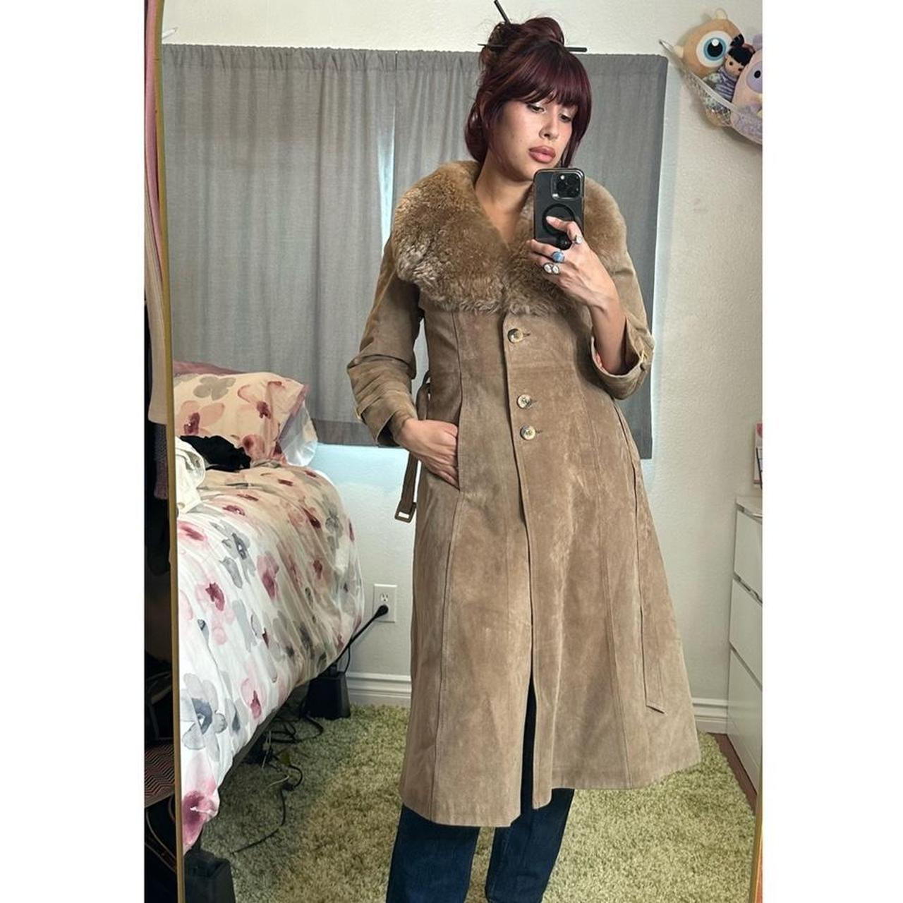 Vintage avanti penny store lane suede coat