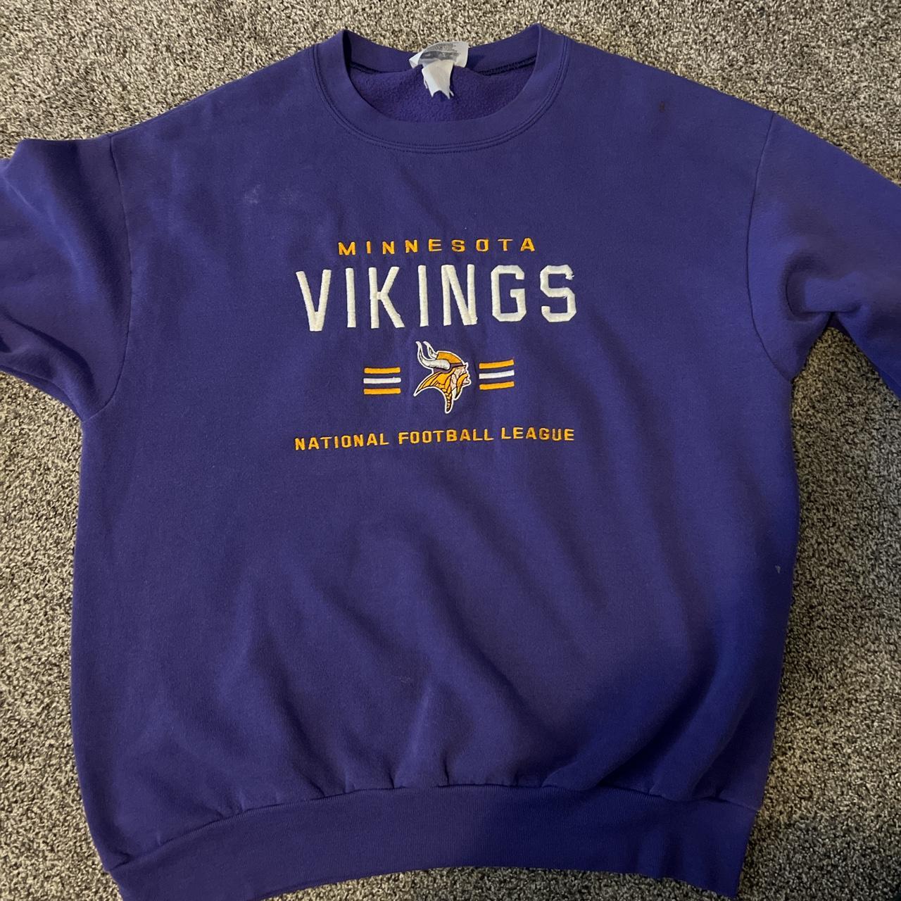 Vintage Minnesota Vikings Crewneck In Good Condition Depop