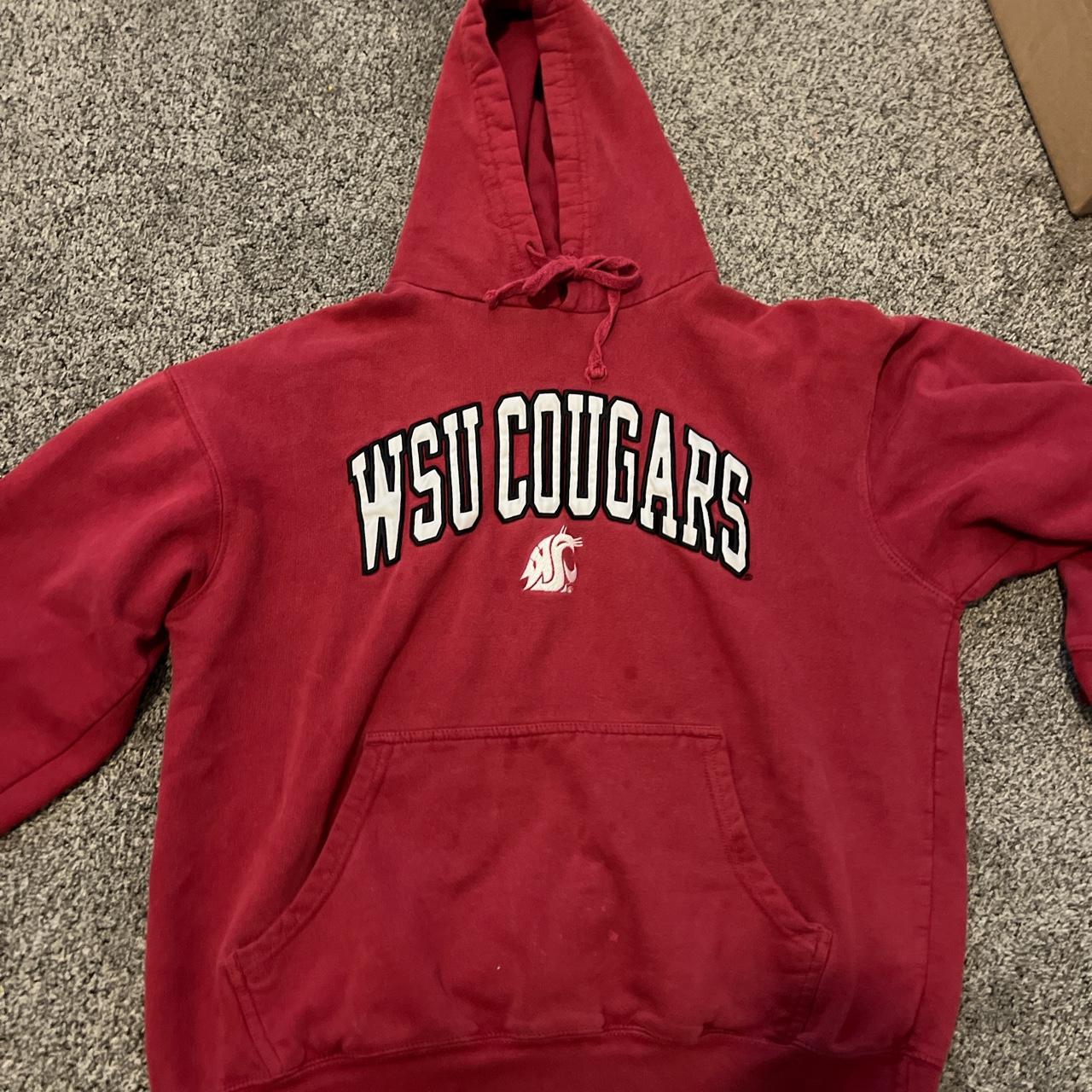 Vintage WSU cougars sweatshirt in good condition - Depop