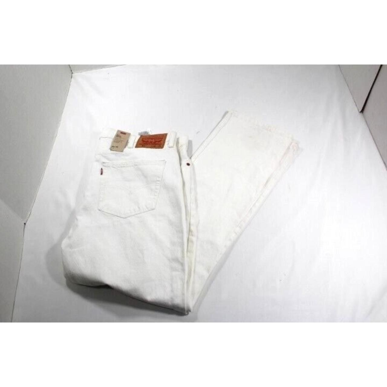 Levi 511 Slim Fit Stretch Denim Mens all white Depop