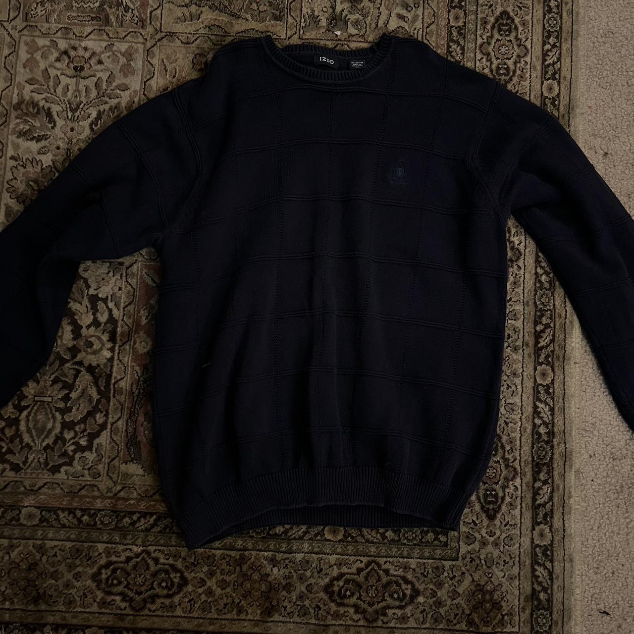 navy blue Isod vintage sweater - Depop