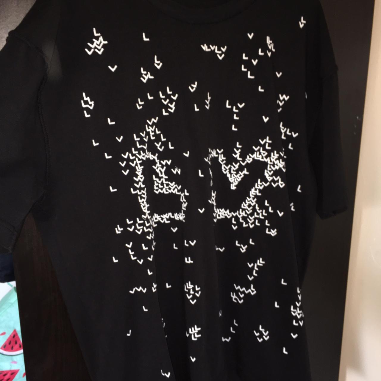 Louis Vuitton Louis Vuitton Planes Printed T Shirt Black