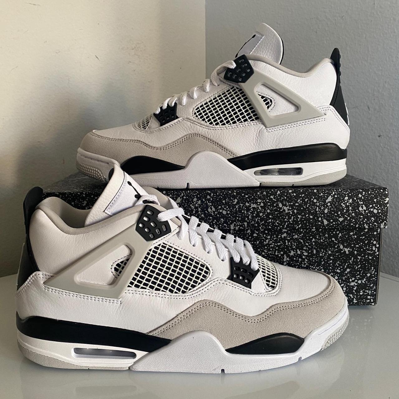 Nike Air Jordan 4 “Military Black” Sneker Women... - Depop