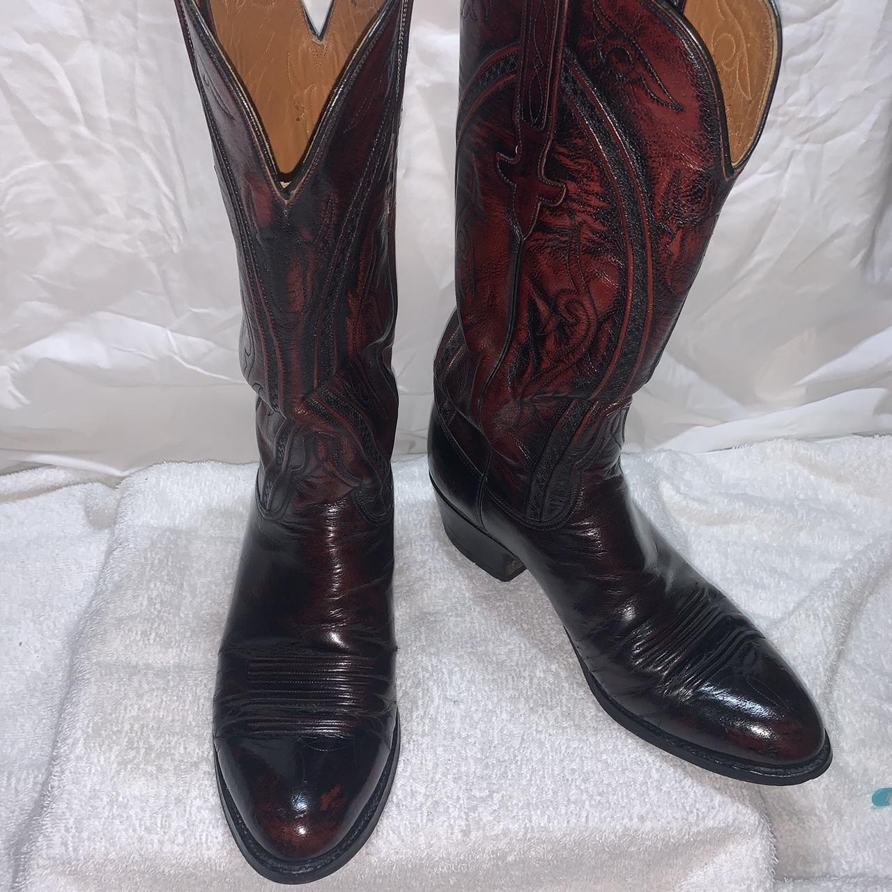 Mens burgundy hotsell cowboy boots