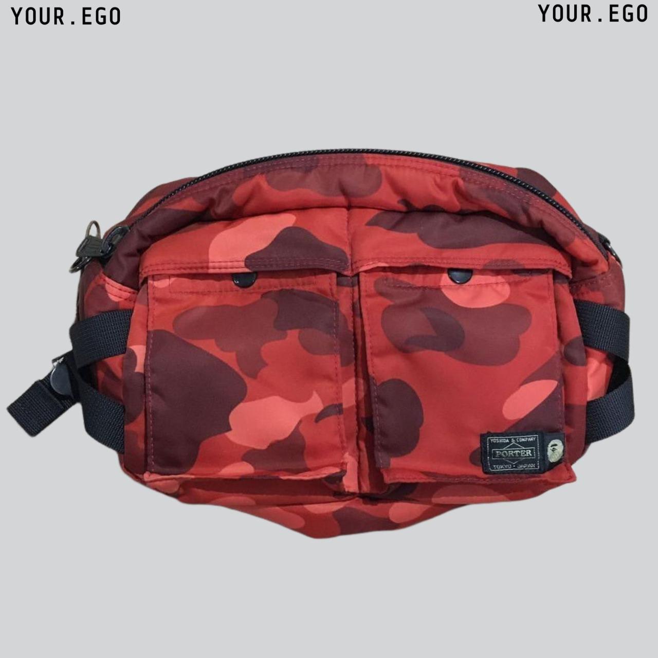 Bape X Porter 2016 Red Camo Waist Bag . ONE | Depop