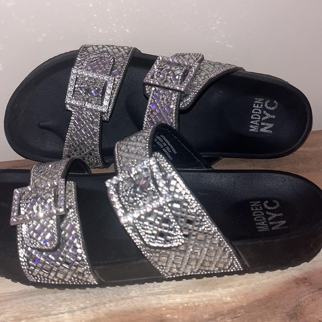 Bedazzled sandals on sale