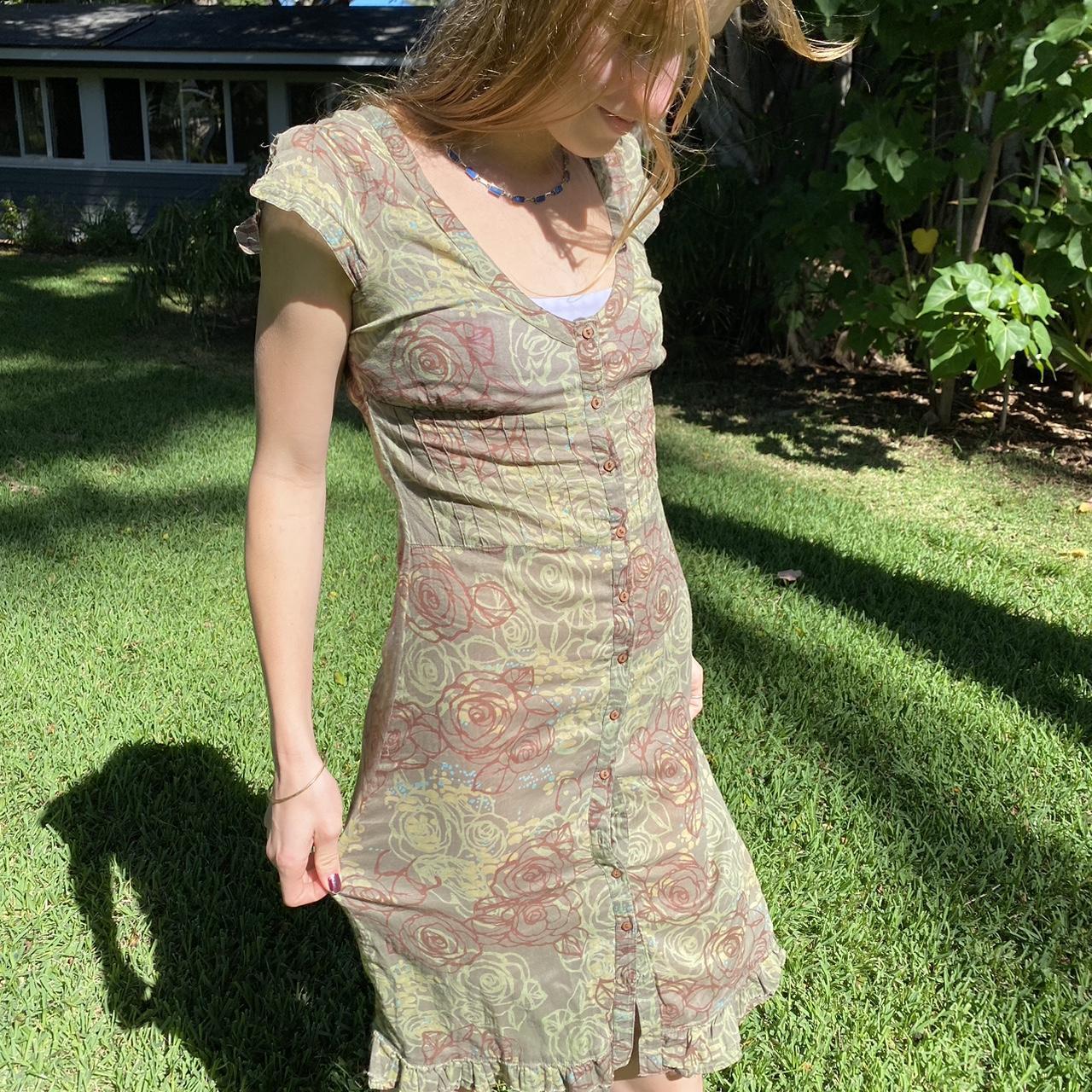 Vintage Billabong Floral Dress •small Hole On Depop