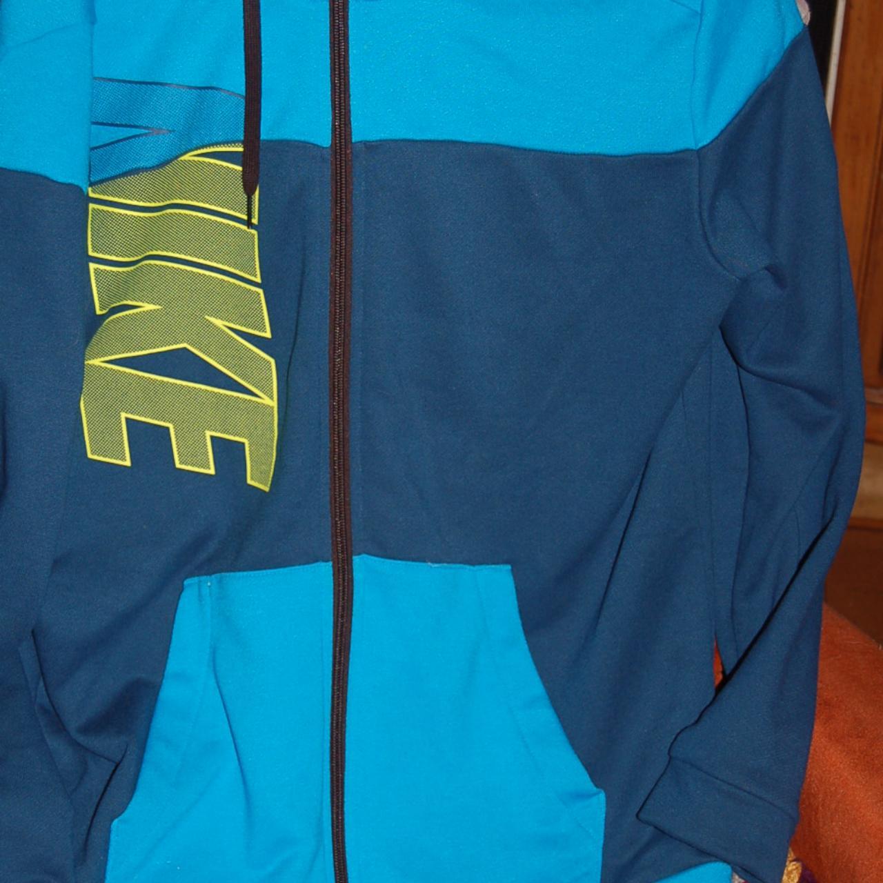 nike blue hoodie zip up