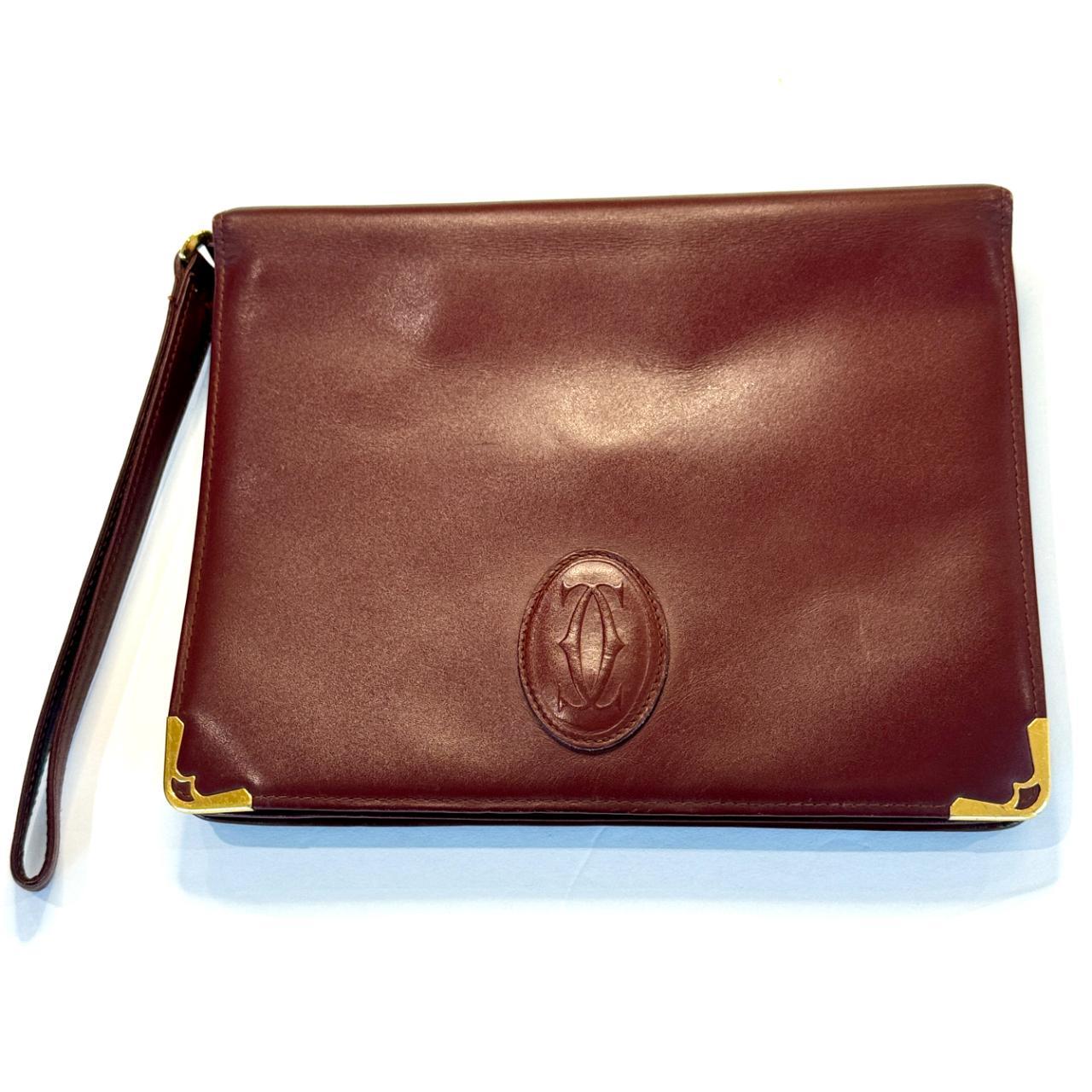 Cartier Must shops de Cartier Leather Clutch Bag