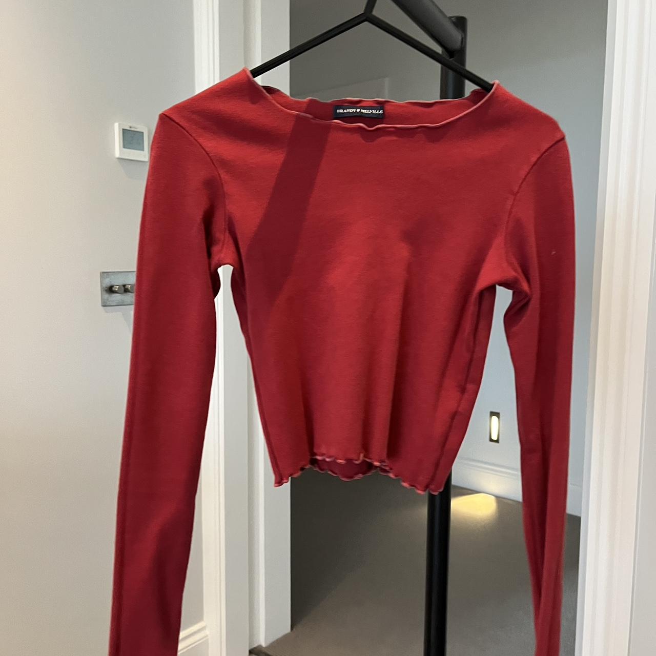 Brandy Melville red long sleeve ❤️, Perfect