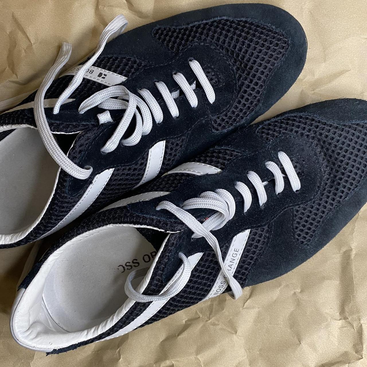 mens grey hugo boss trainers