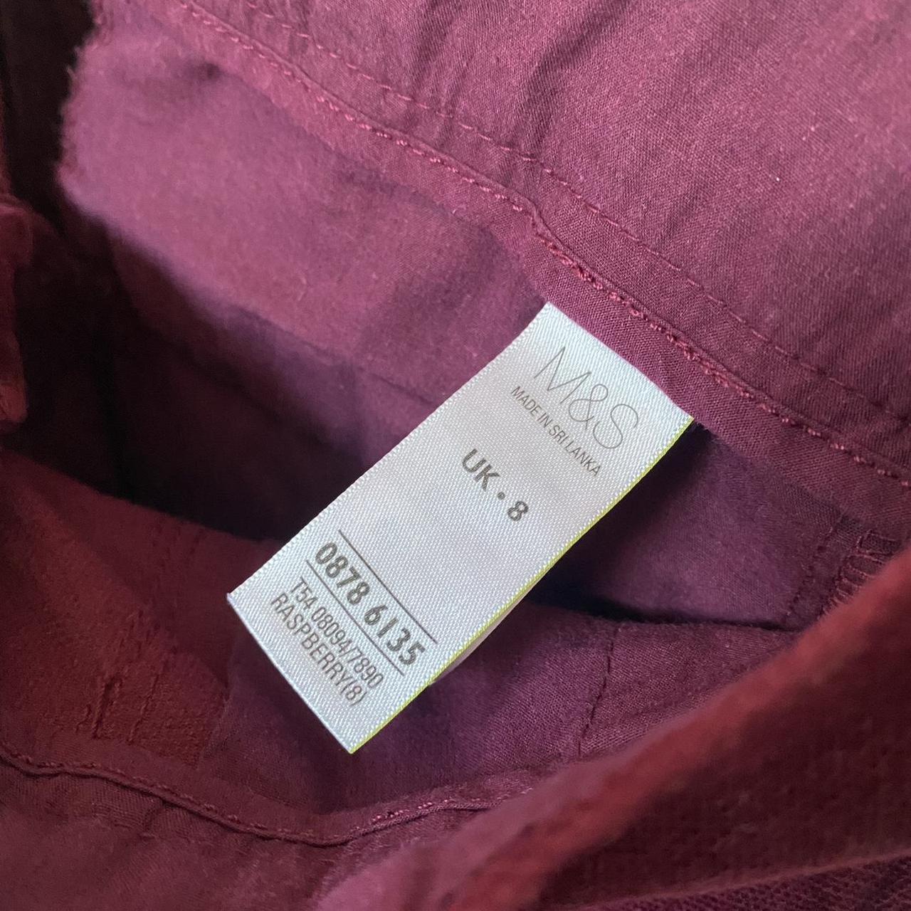 Marks & Spencer Women's Burgundy Skirt 