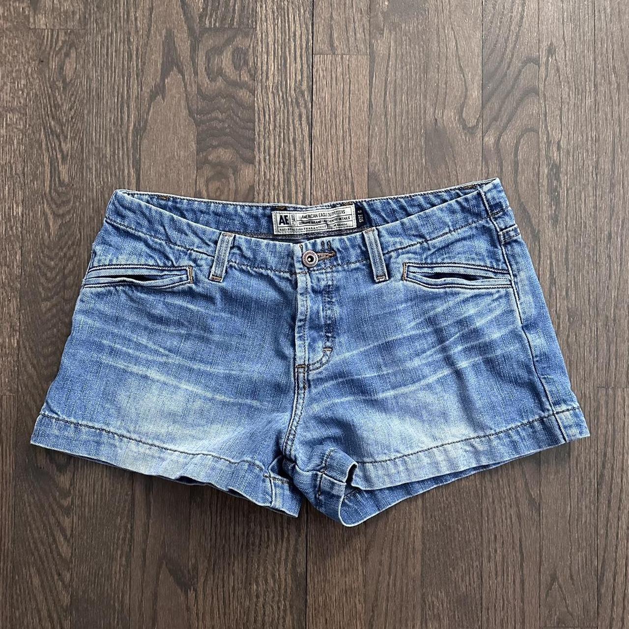 American Eagle Outfitters Womens Blue Shorts Depop