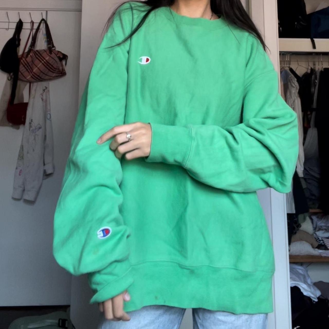 Oversized Green Champion Jumper Great condition and