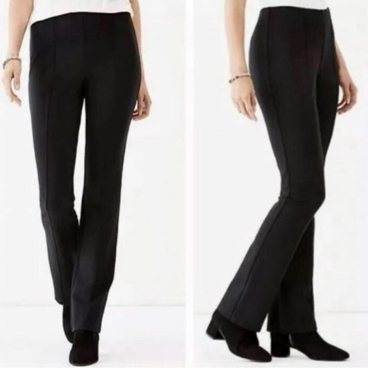 J. Jill Black Ponte Leggings Pull On Stretchy