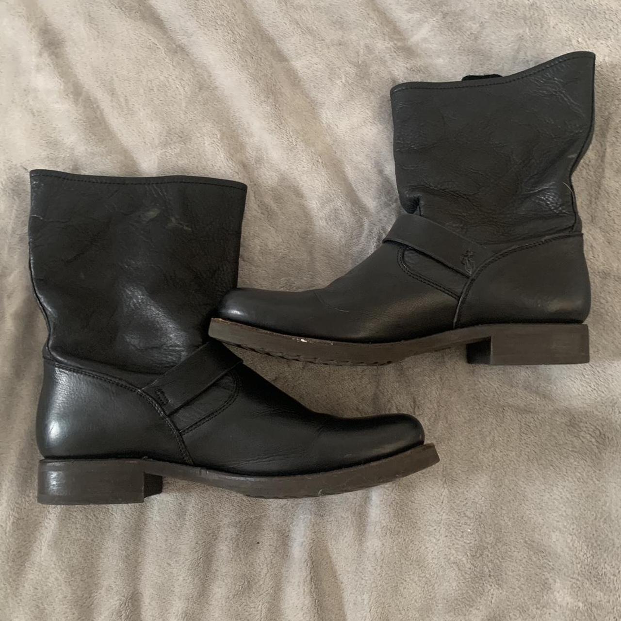 frye motorcycle boots women's