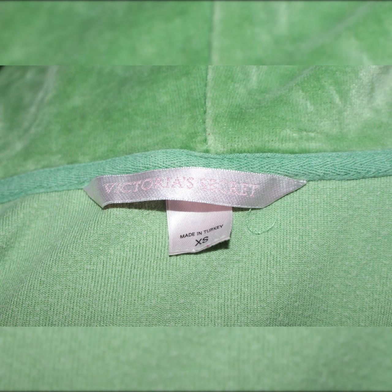 xs green victoria's secret velour... - Depop