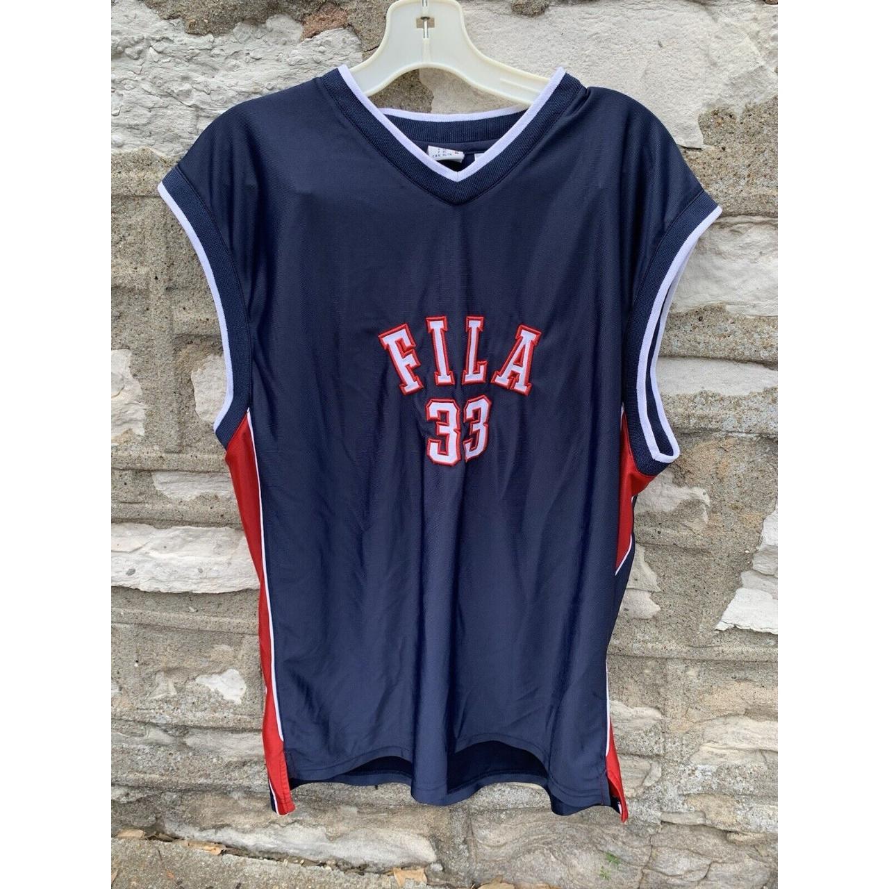 Fila basketball jersey deals