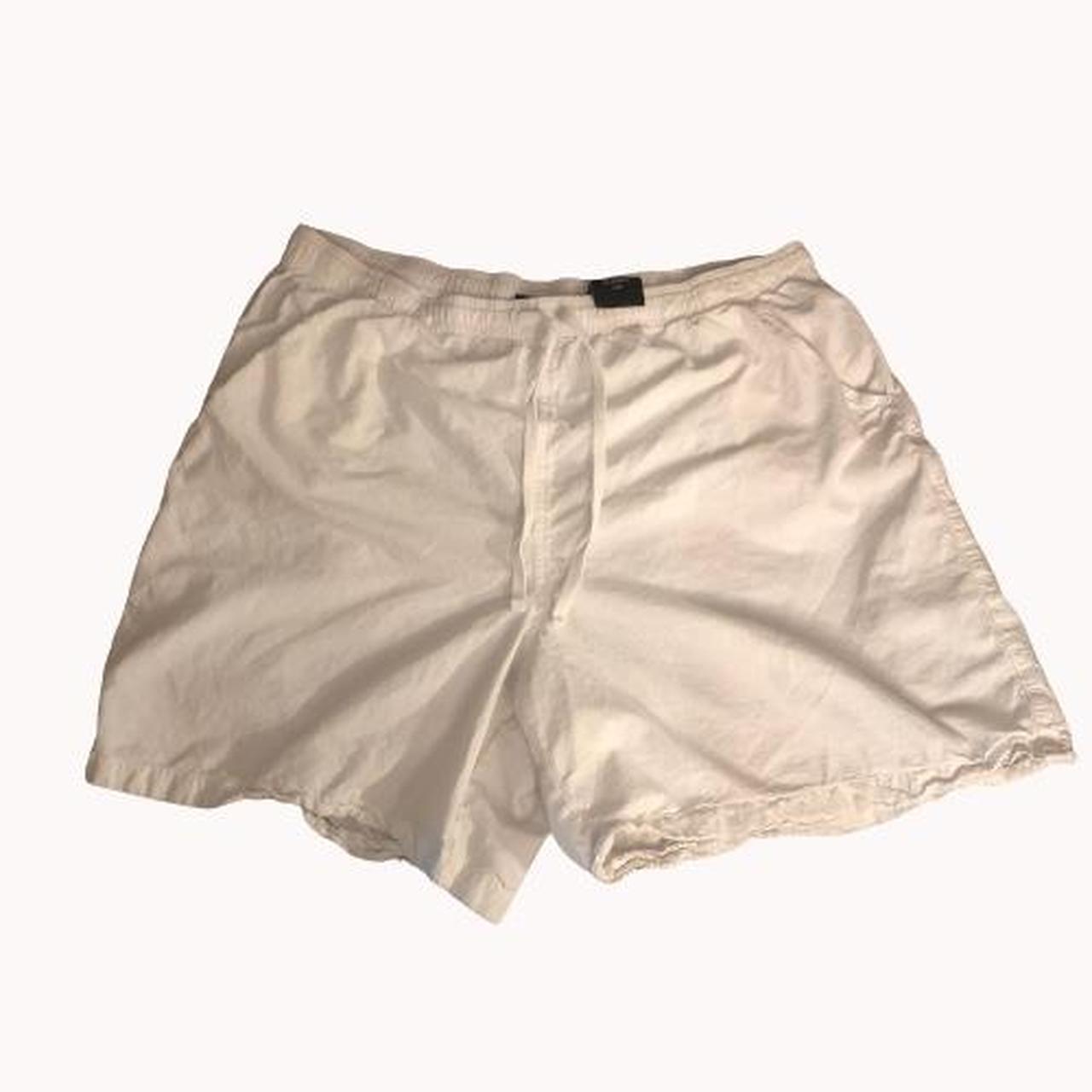 ERIKA white baggy drawstring shorts Size XL... Depop