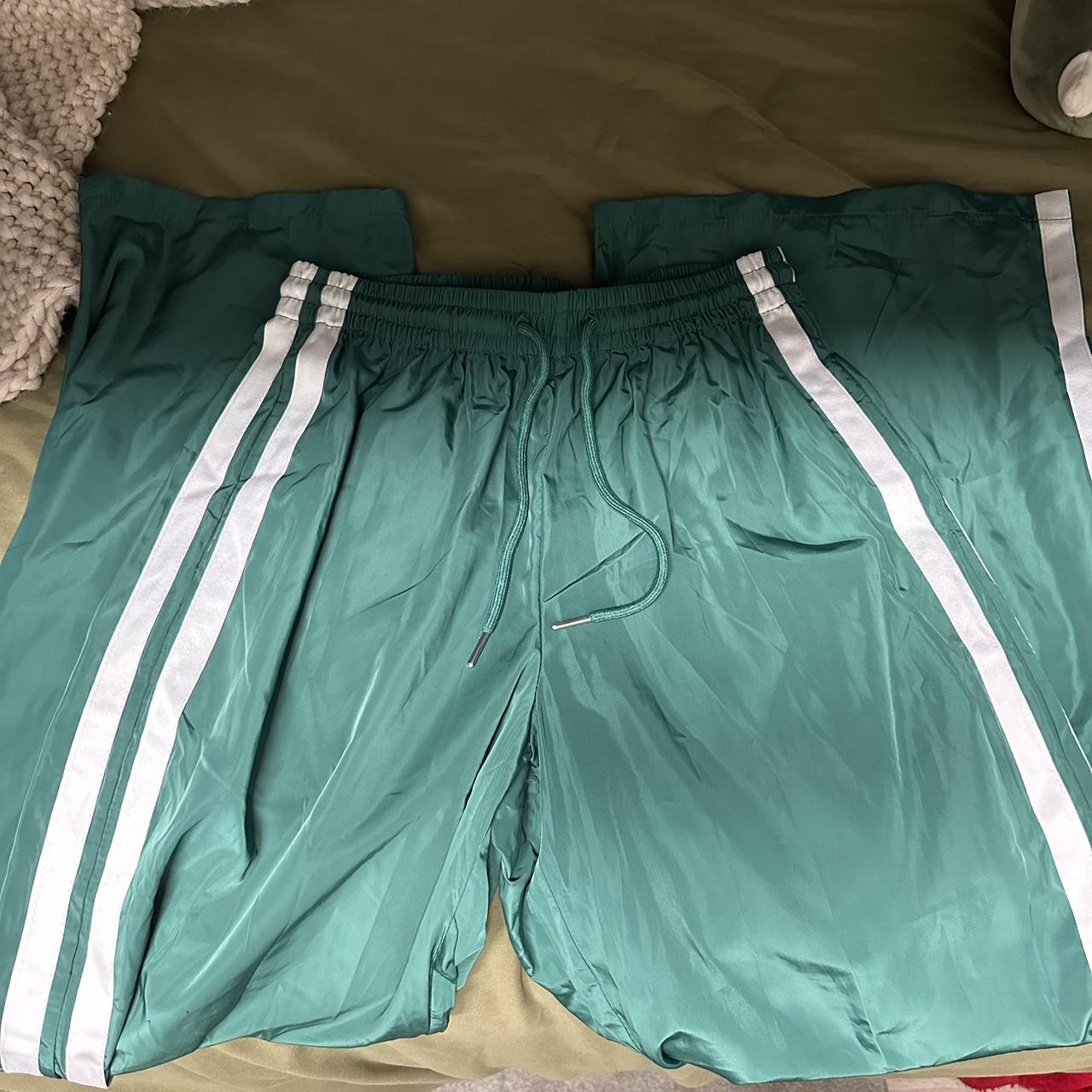 Edikted green track pants Depop