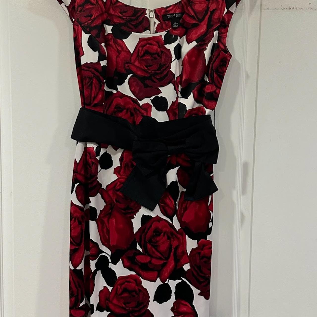 White house/black market Dress white,black,red hotsell size 10