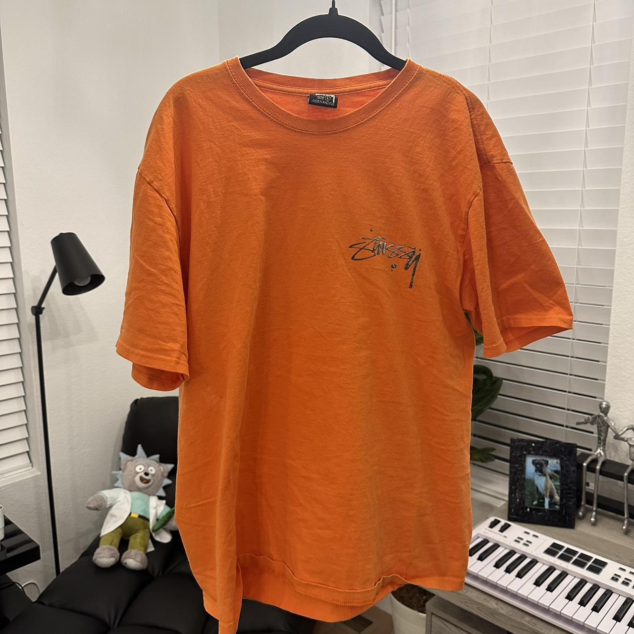 Stüssy Chrome logo graphic tee Size L fits true to... Depop