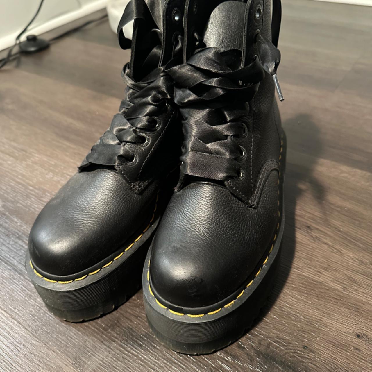 Dr. Martens High platform boots in black size 8.5 - Depop