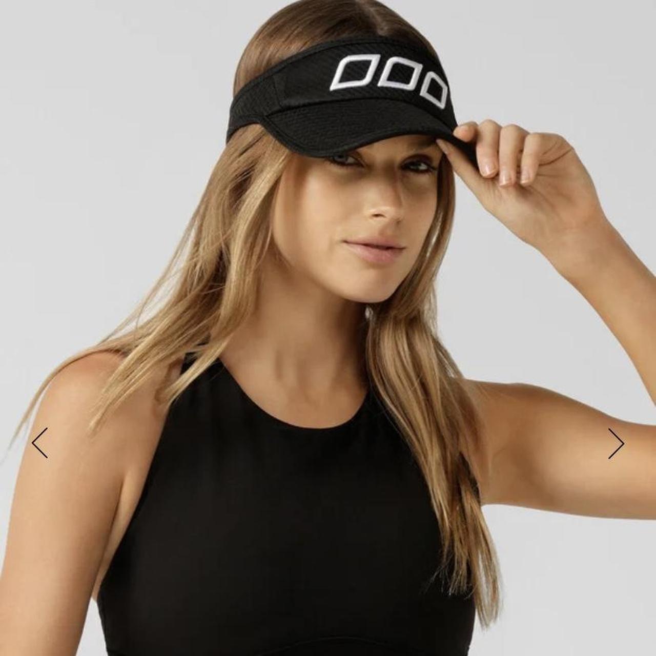 Lorna Jane grey visor Never worn, perfect condition x Depop