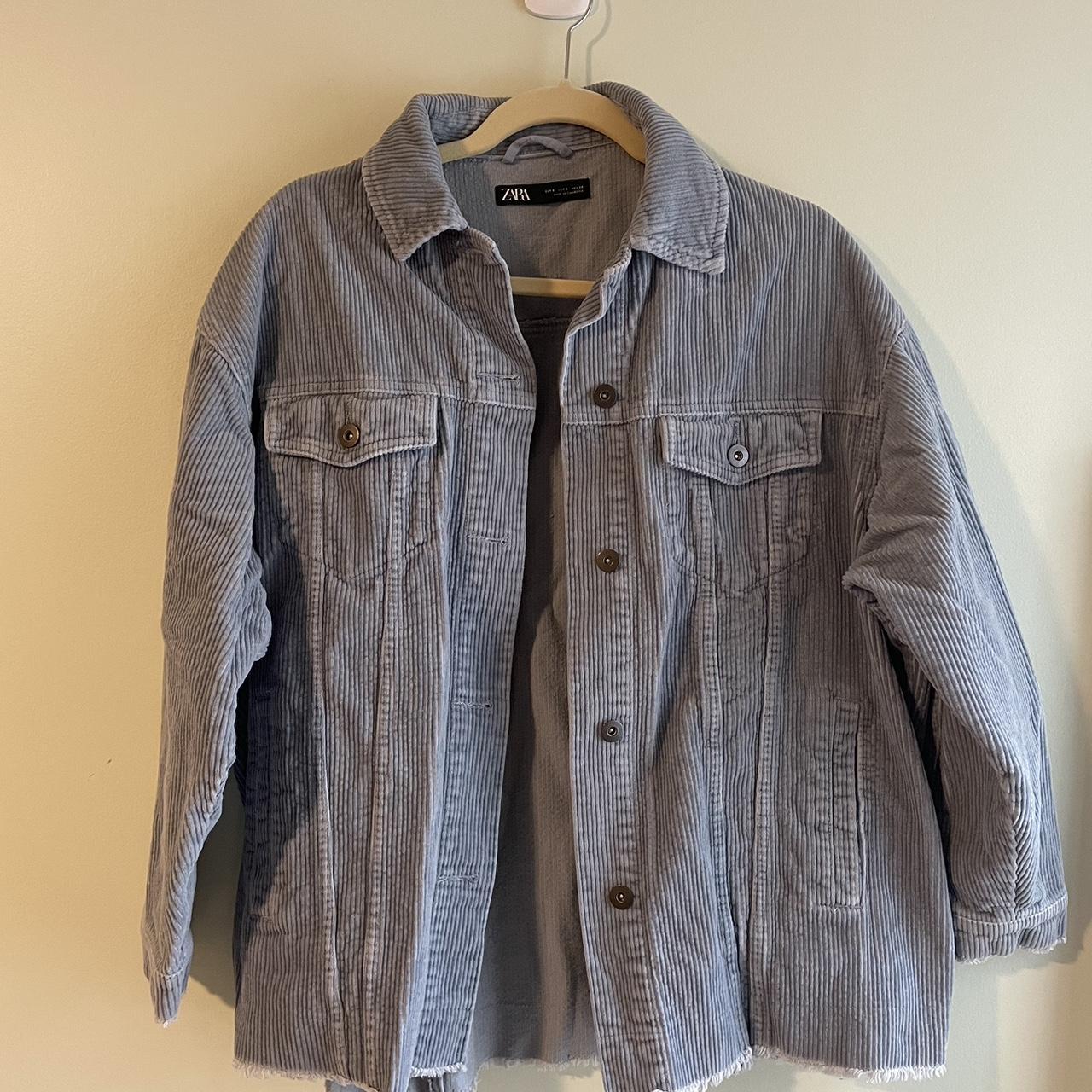 Zara blue hotsell corduroy jacket