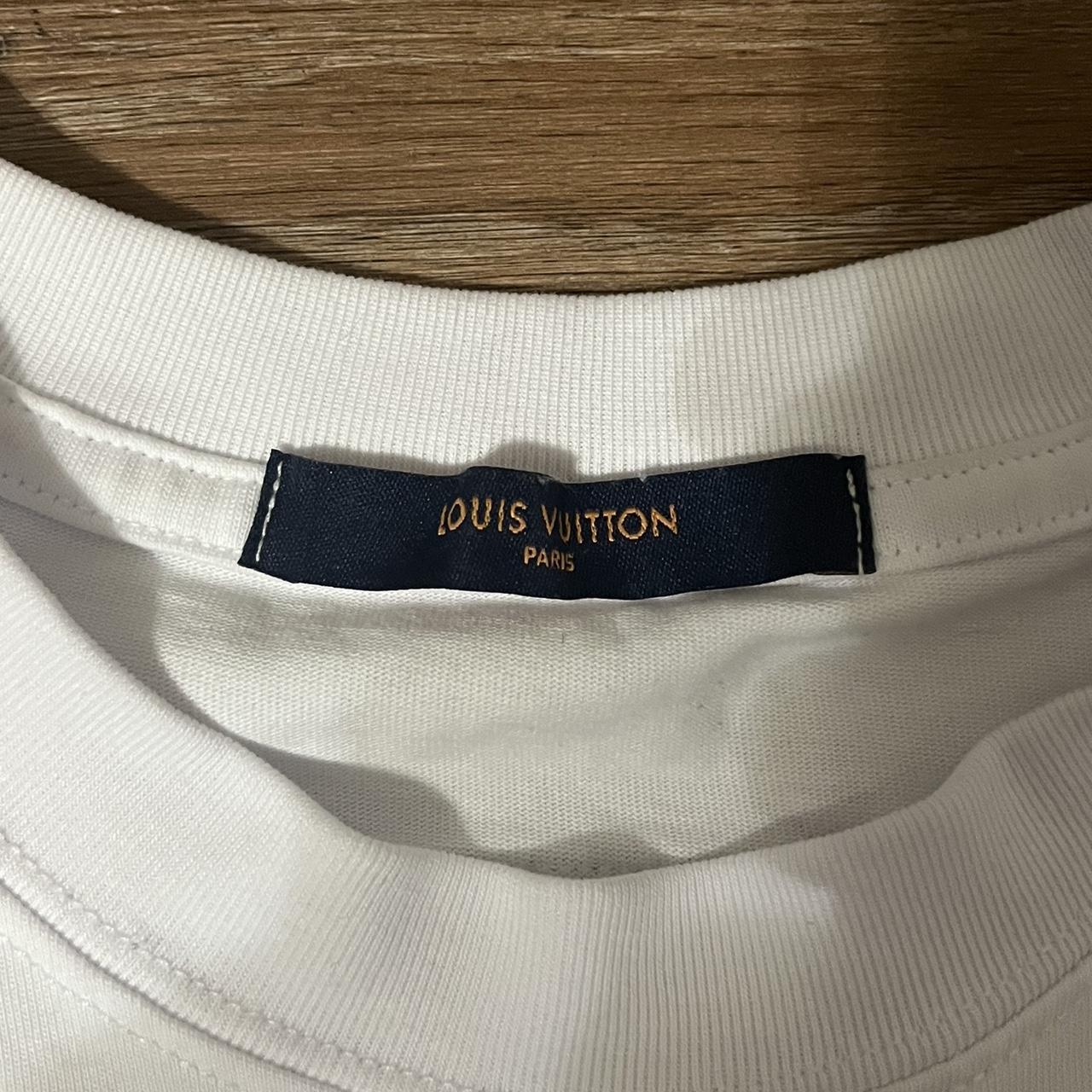 LOUIS VUITTON T SHIRT Men's Louis Vuitton cream t - Depop