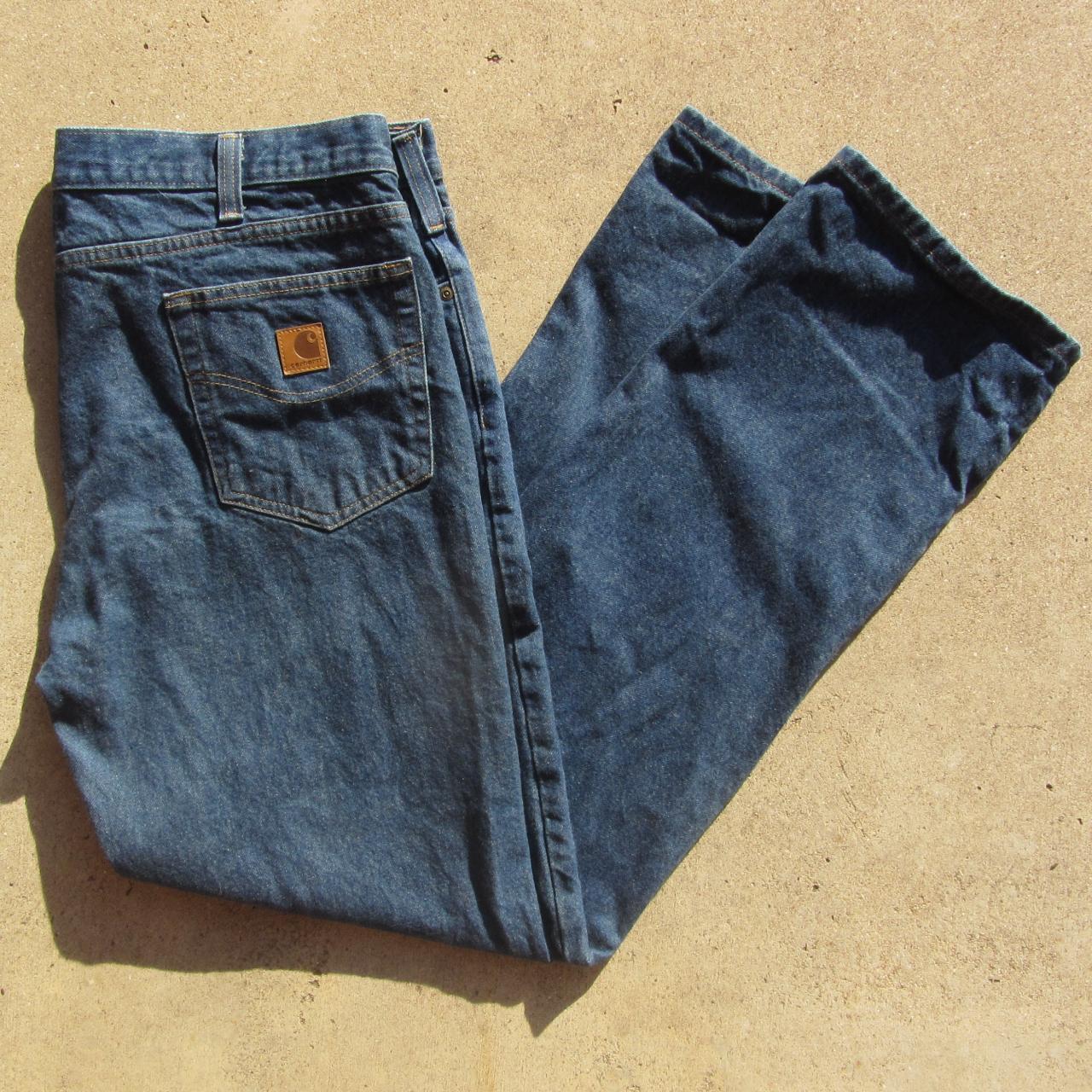 CARHARTT JEANS !! READ DESCRIPTION !! a mint pair... - Depop