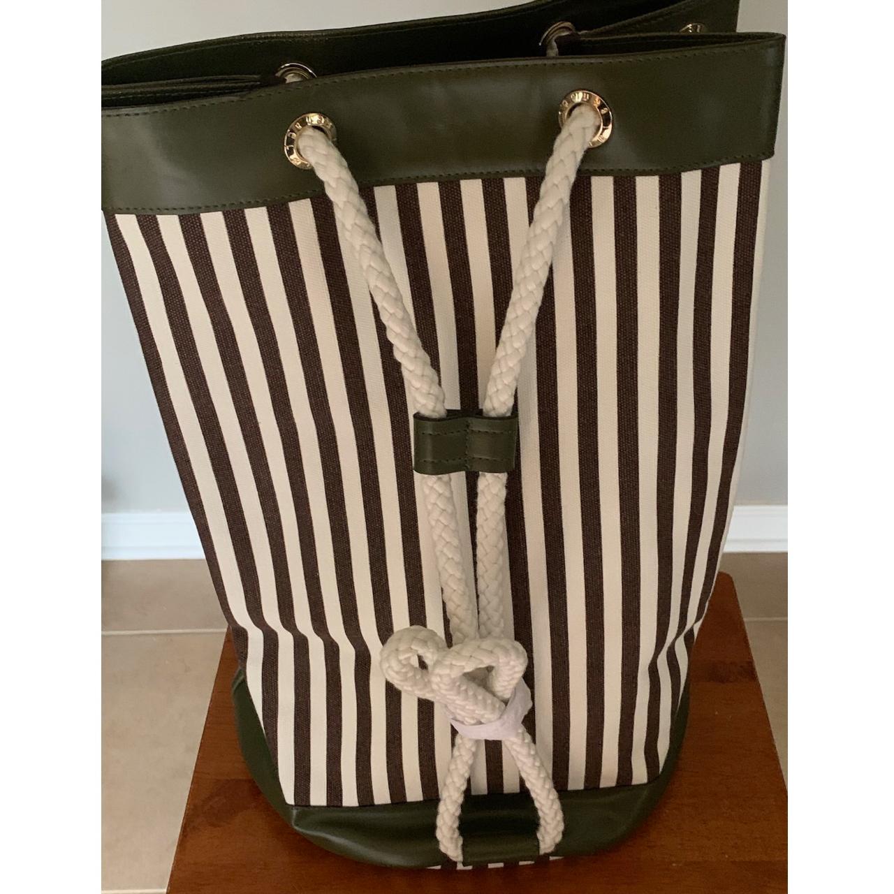 Deals Henri Bendel Brown, Black White Tote Satchel