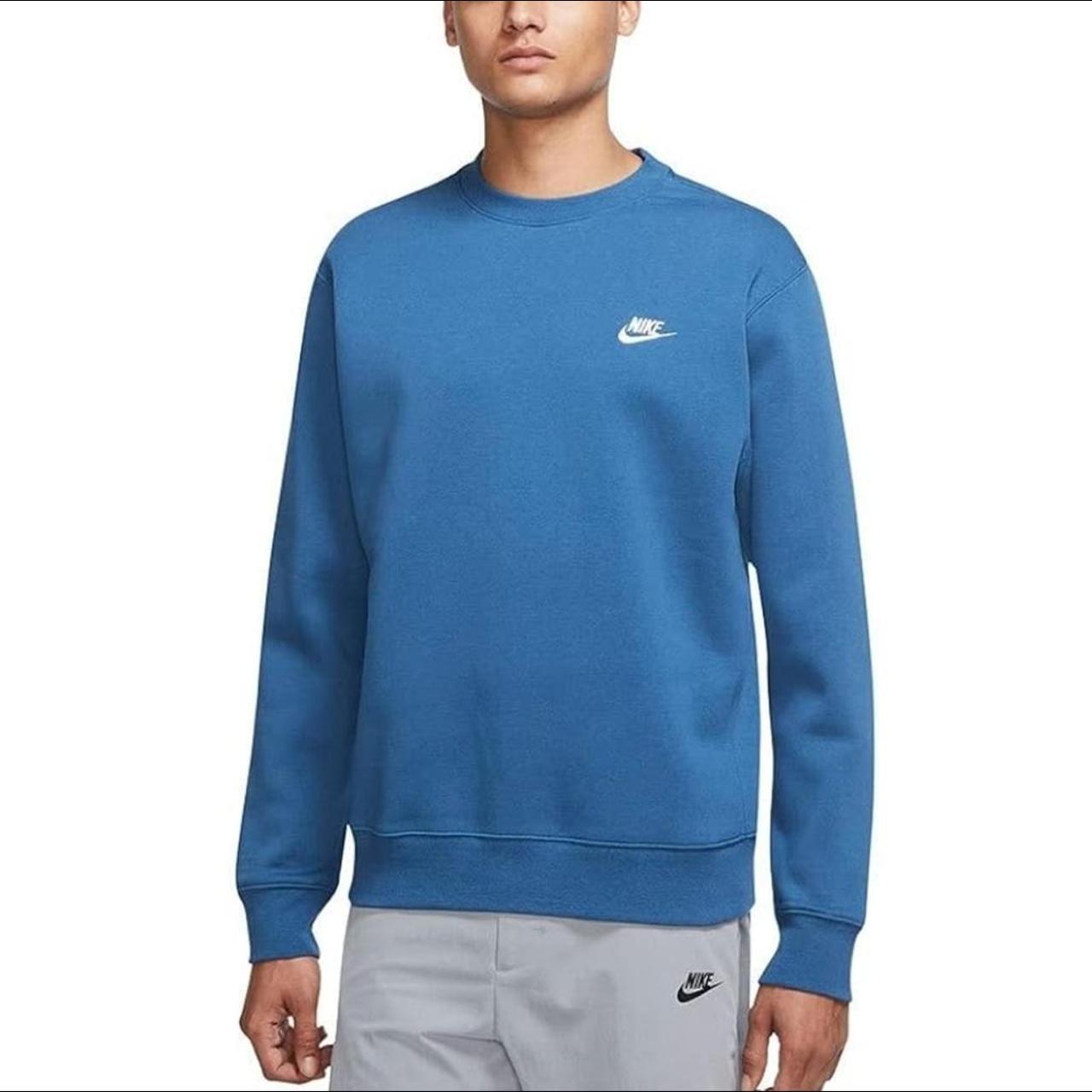 nike men's club fleece crew sweater