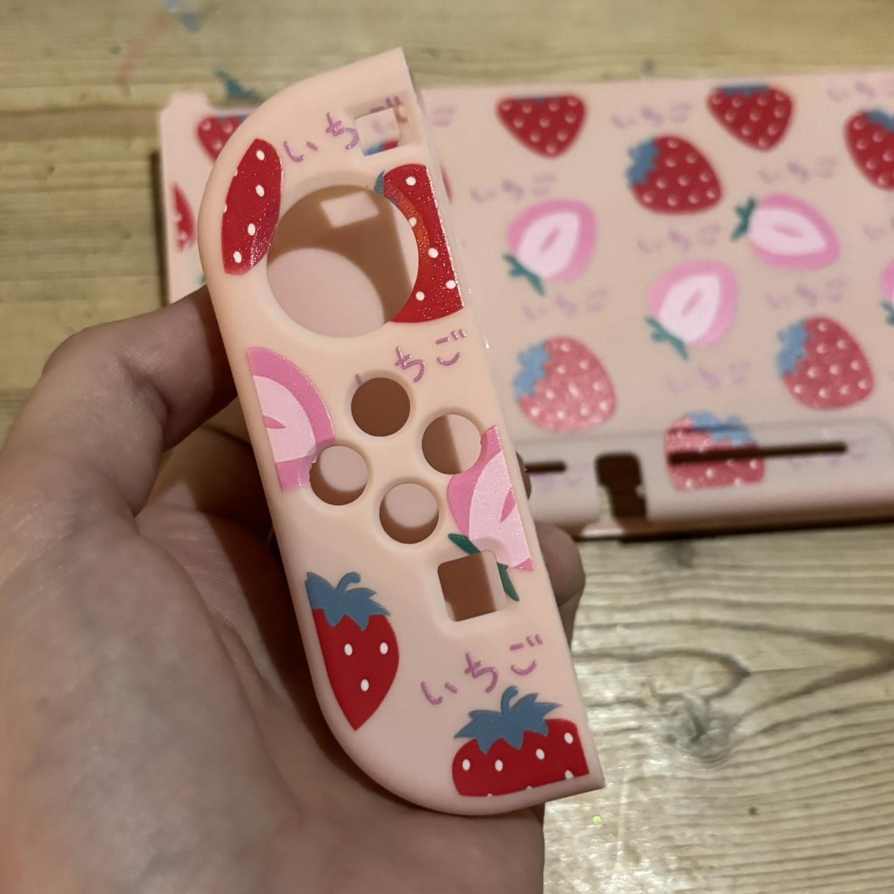 Strawberry shortcake kawaii peach Nintendo switch... - Depop