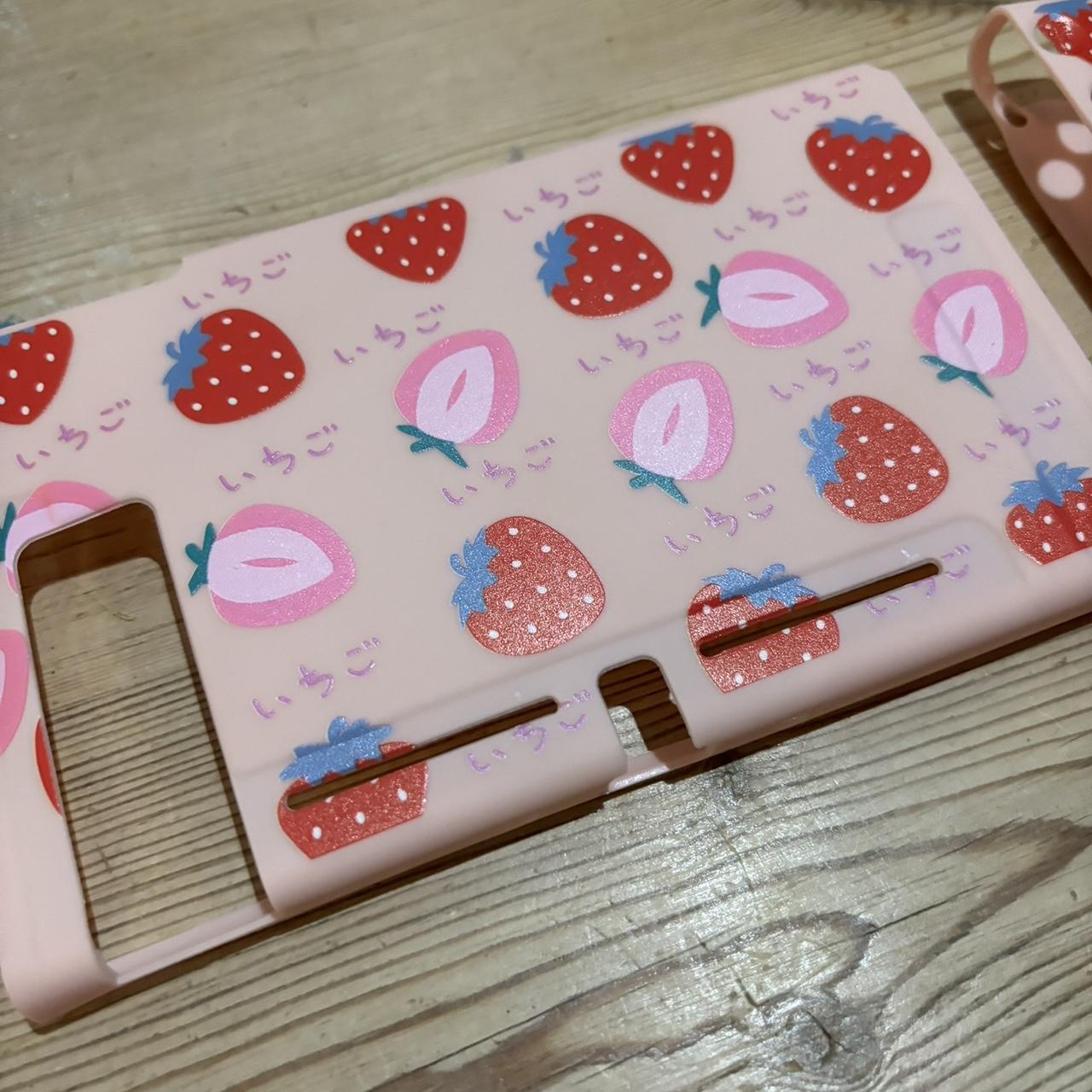 Strawberry shortcake kawaii peach Nintendo switch... - Depop