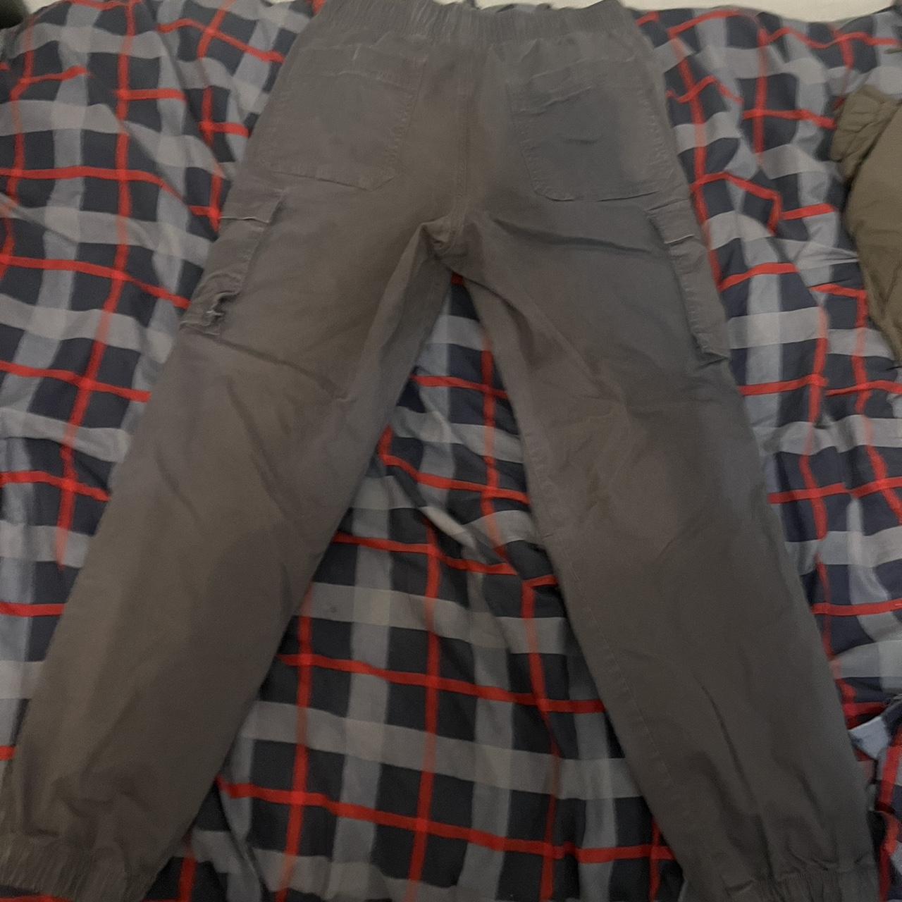 light grey baggy cargo pants men