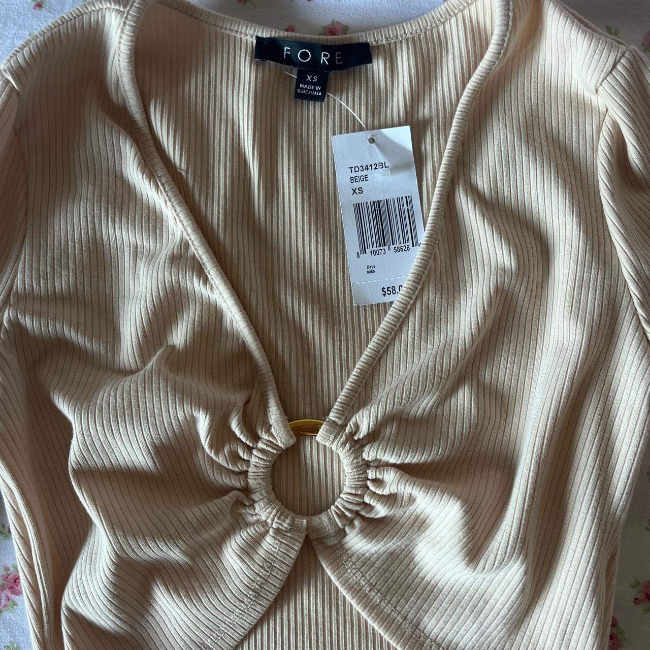 Blooming & Co. Women's Cream and Gold Dress (2)