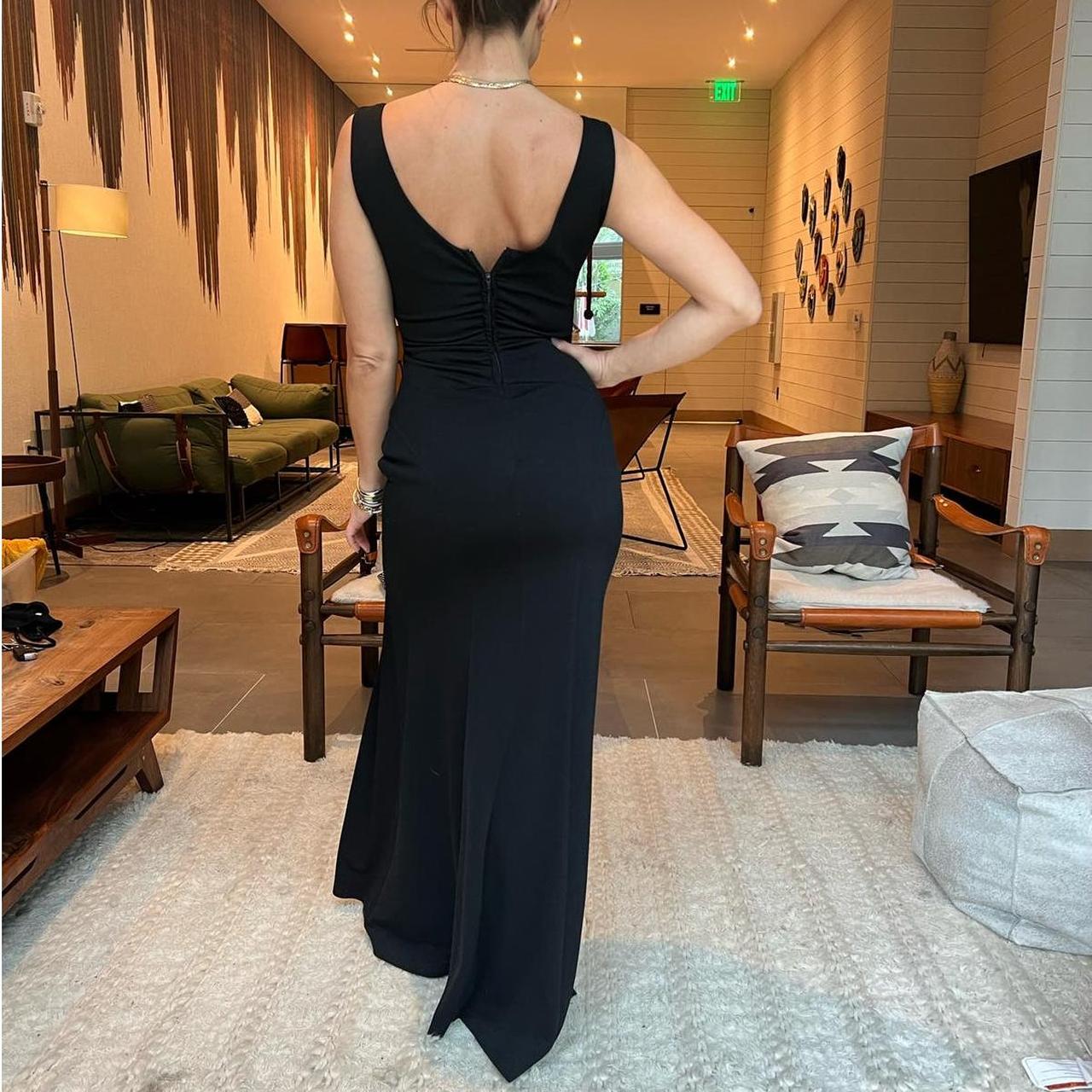 Emerald Sundae Black Sleeveless Side Slit Bodycon | Depop