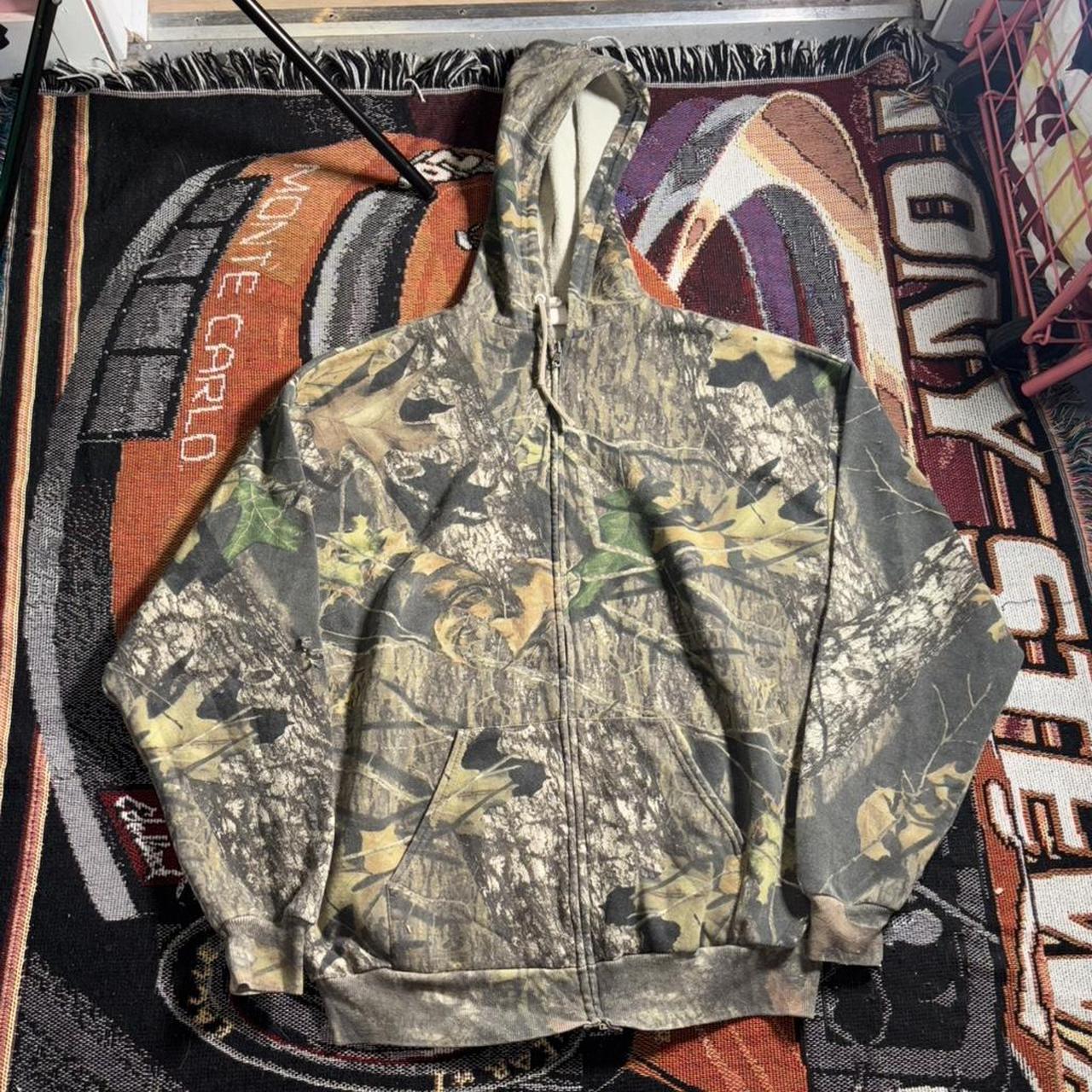 AKIMBO x REALTREE ZIP-UP HOODIE (CAMO) XL. NEVER | Depop